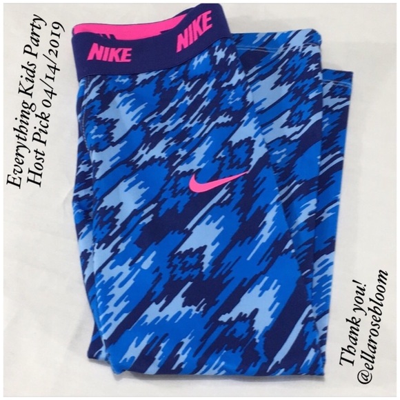 Nike Other - NWOT Nike Dri-Fit Blue & Pink Leggings